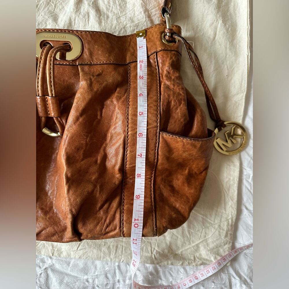 Michael kors brown leather satchel handbag - Picture 12 of 13